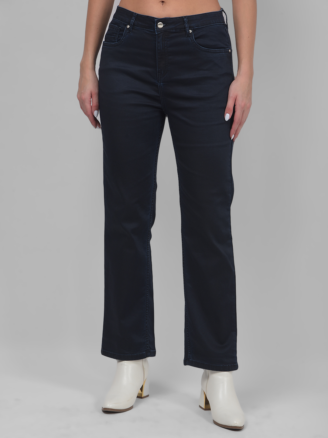 Numero Uno Women Solid Dark Blue Jeans